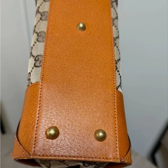 Gucci Tan and Brown Tote Bag - Picture 7 of 13